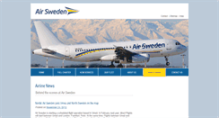 Desktop Screenshot of news.airsweden.aero